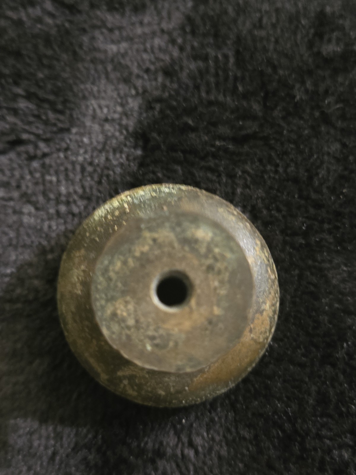 Vintage Brass Cabinet Drawer Pull Knobs Set of 3 Round Farmhouse Style Furniture