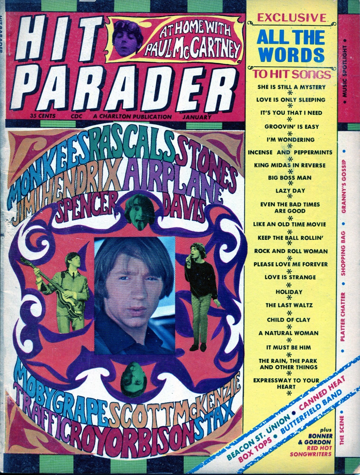 HIT PARADER MAGAZINE, 8 ISSUES FROM 1968