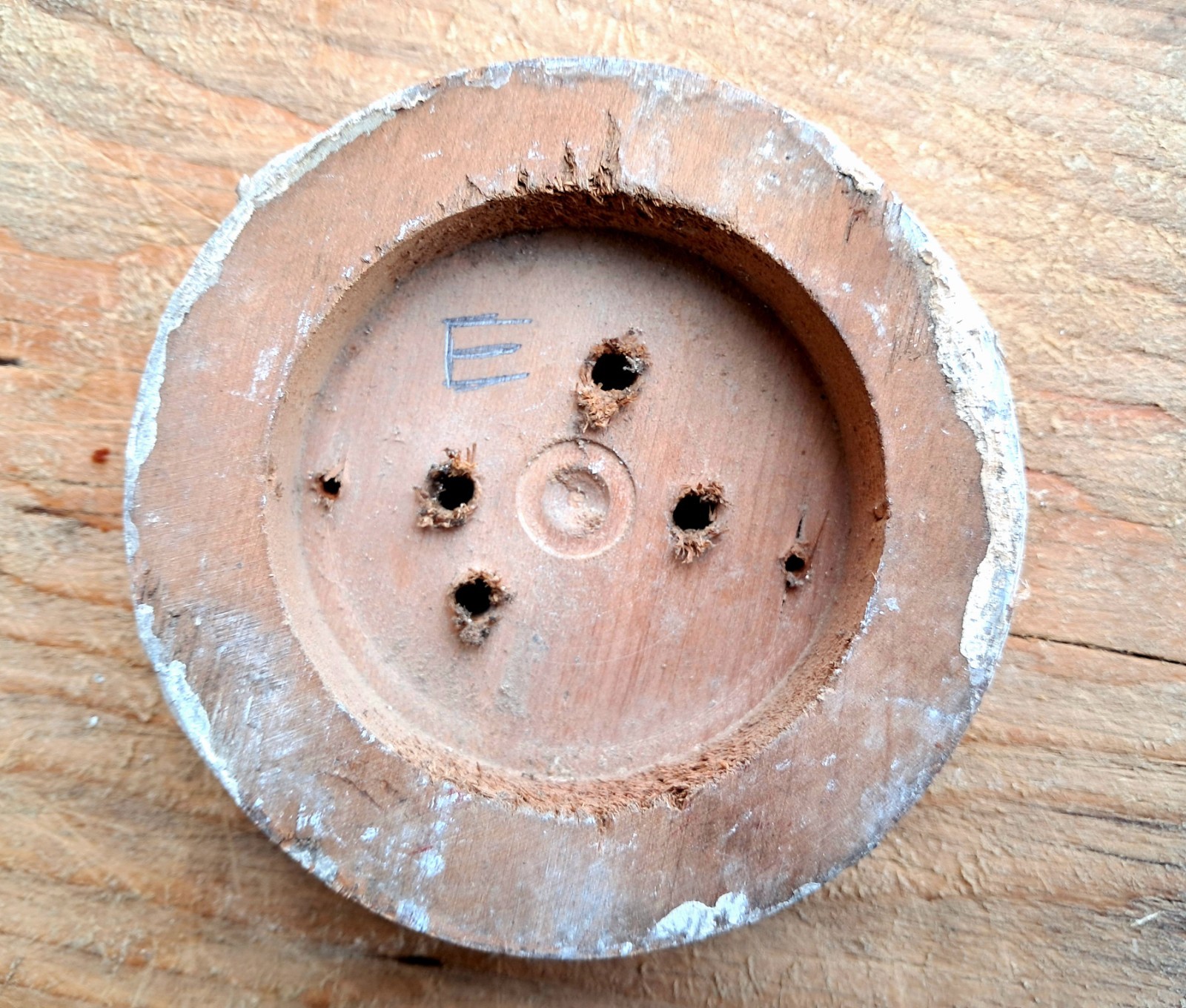 Vintage 1930s Wooden Pattress for Dolly Light Switch Period House Shabby #E