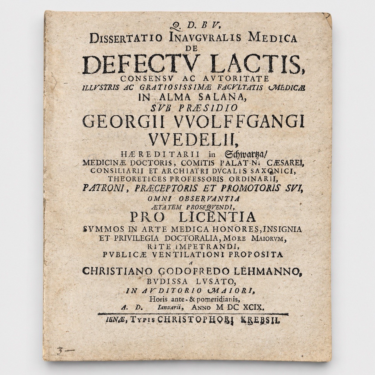 10 Antique Latin Medical Pamphlets | 1686-1729 German Dissertations Lot