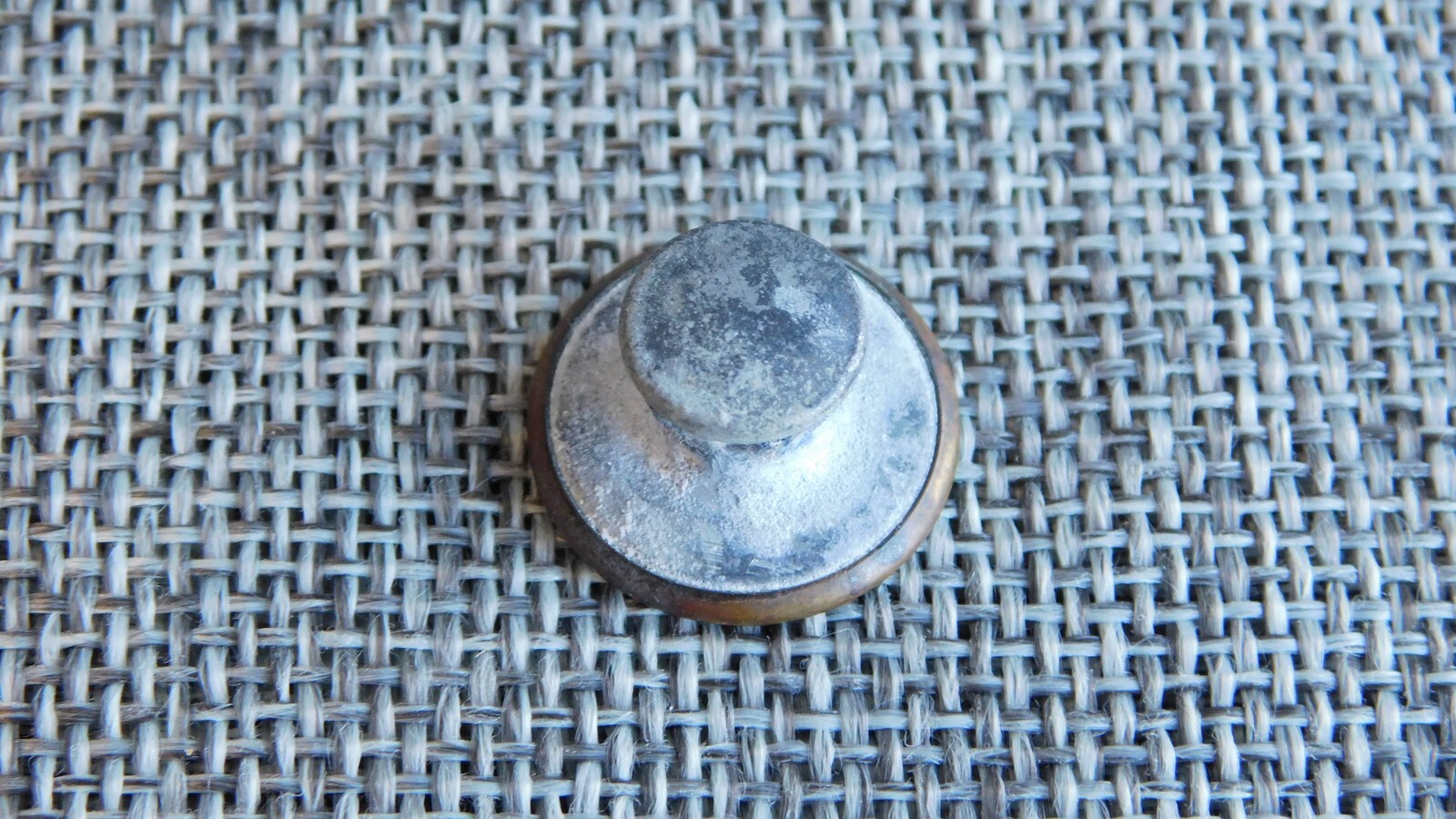 Antique Vtg Uniform Work Stud Button Sanforized Full Cup Aprx: 11/16″ #919-B
