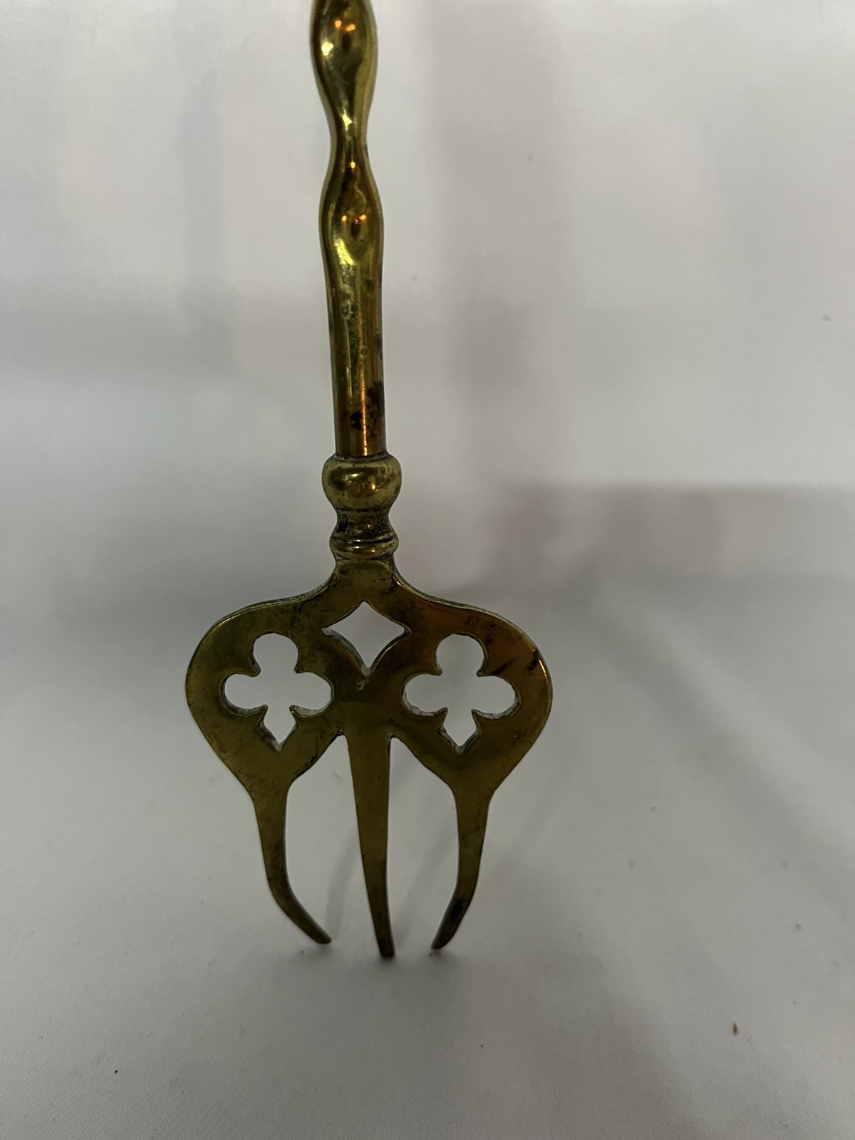 The Cat & Fiddle Buxton brass toasting fork vintage cat and fiddle