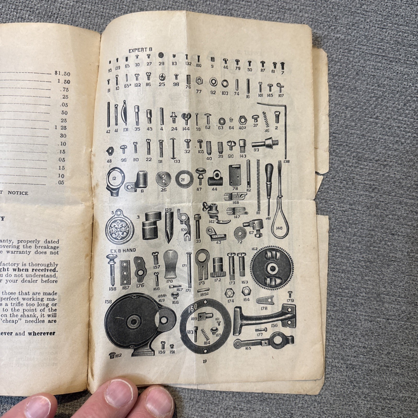 E.B.H. Electric Sewing Machine Instruction Booklet – 2M-10-26 – IRWIN