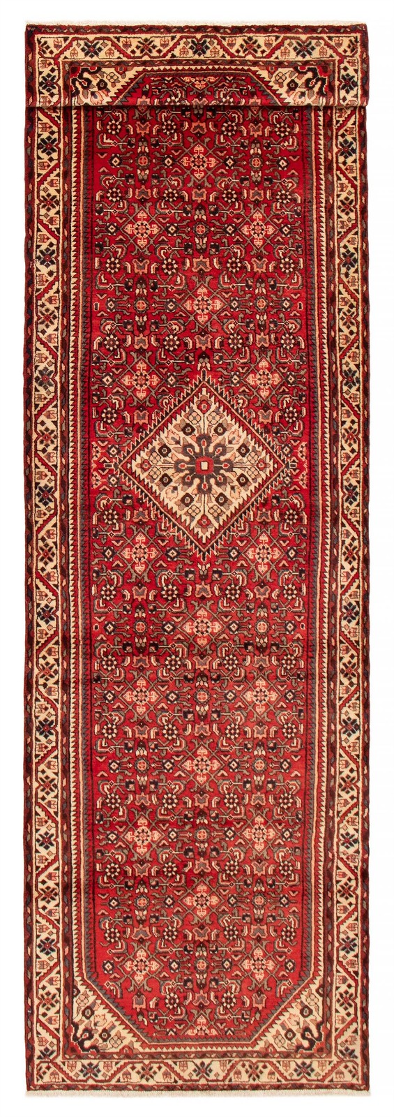 3’8″ x 13’2″ Vintage Hand-knotted Runner Rug Traditional Oriental Wool Carpet