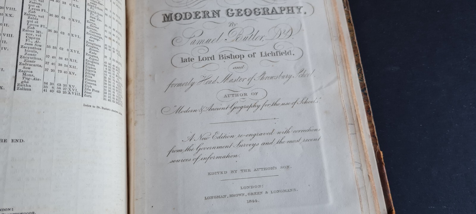 Antique (1844) map – Spain & Portugal – Selina Hall / Samuel Butler