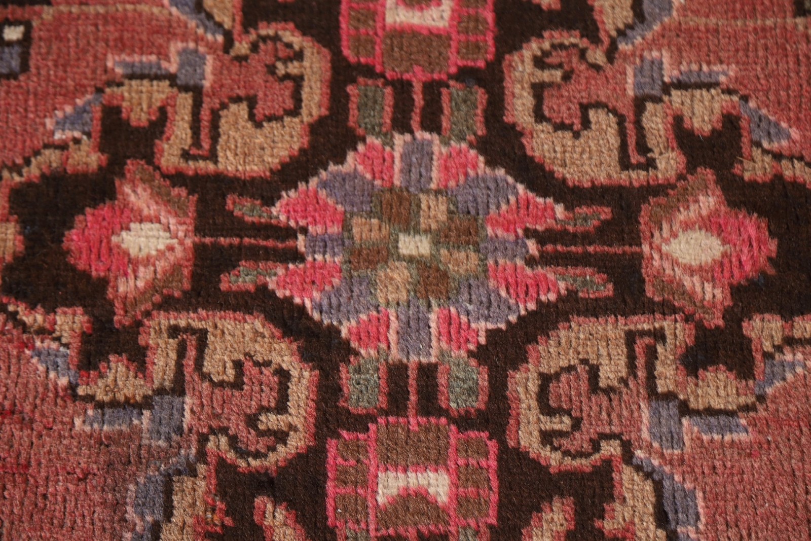 Geometric 13 ft Runner Rug 3×13 Wool Handmade Traditional Hallway Carpet