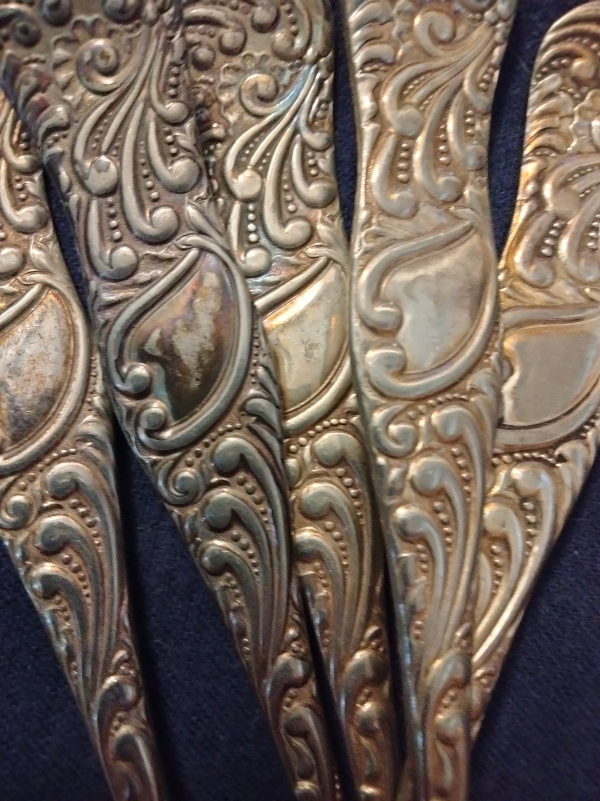 6 pieces silverplated flatware TRIUMPH aka OPAL 1890 Webster, Rogers, etc.