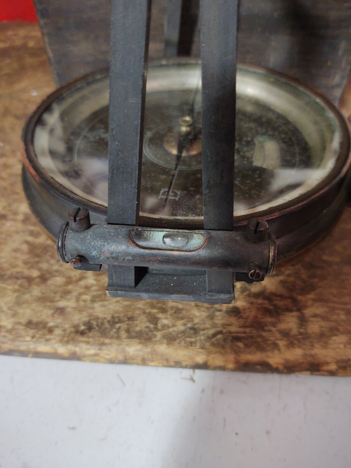 RARE Antique WM. Stokes Surveyor Compass Transit W/ Wood Case Cincinnati Ohio