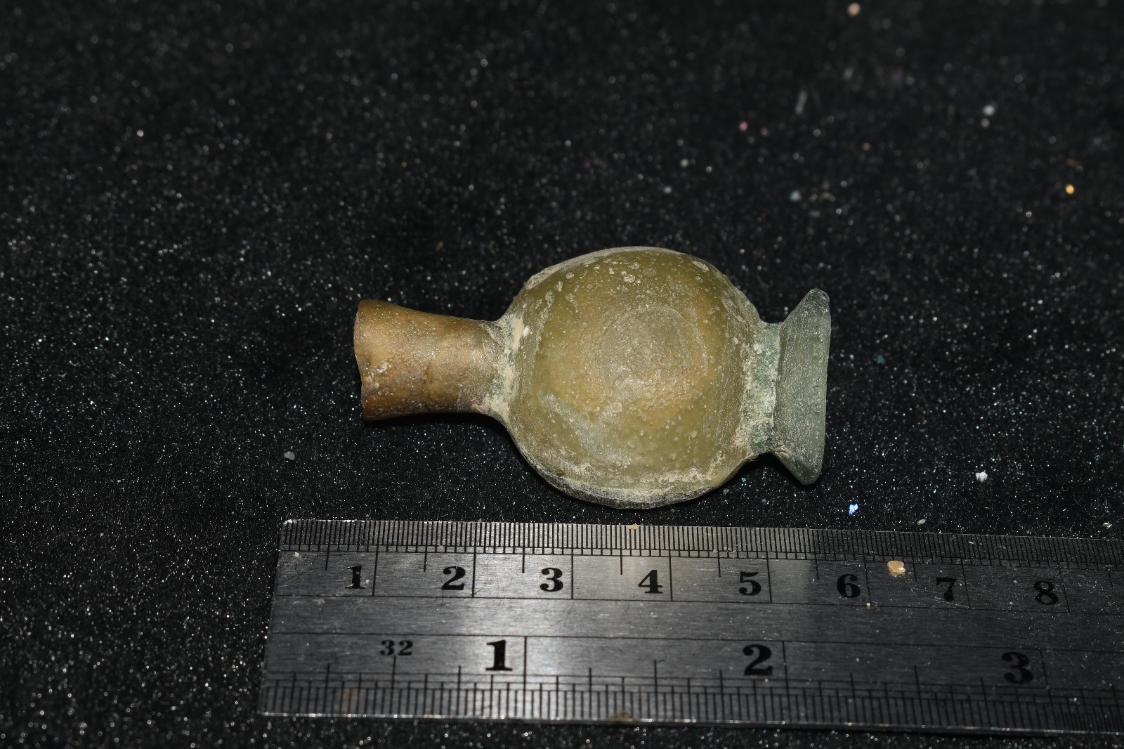 Authentic Ancient Roman Glass Bottle Container Circa 1st – 5th Century AD