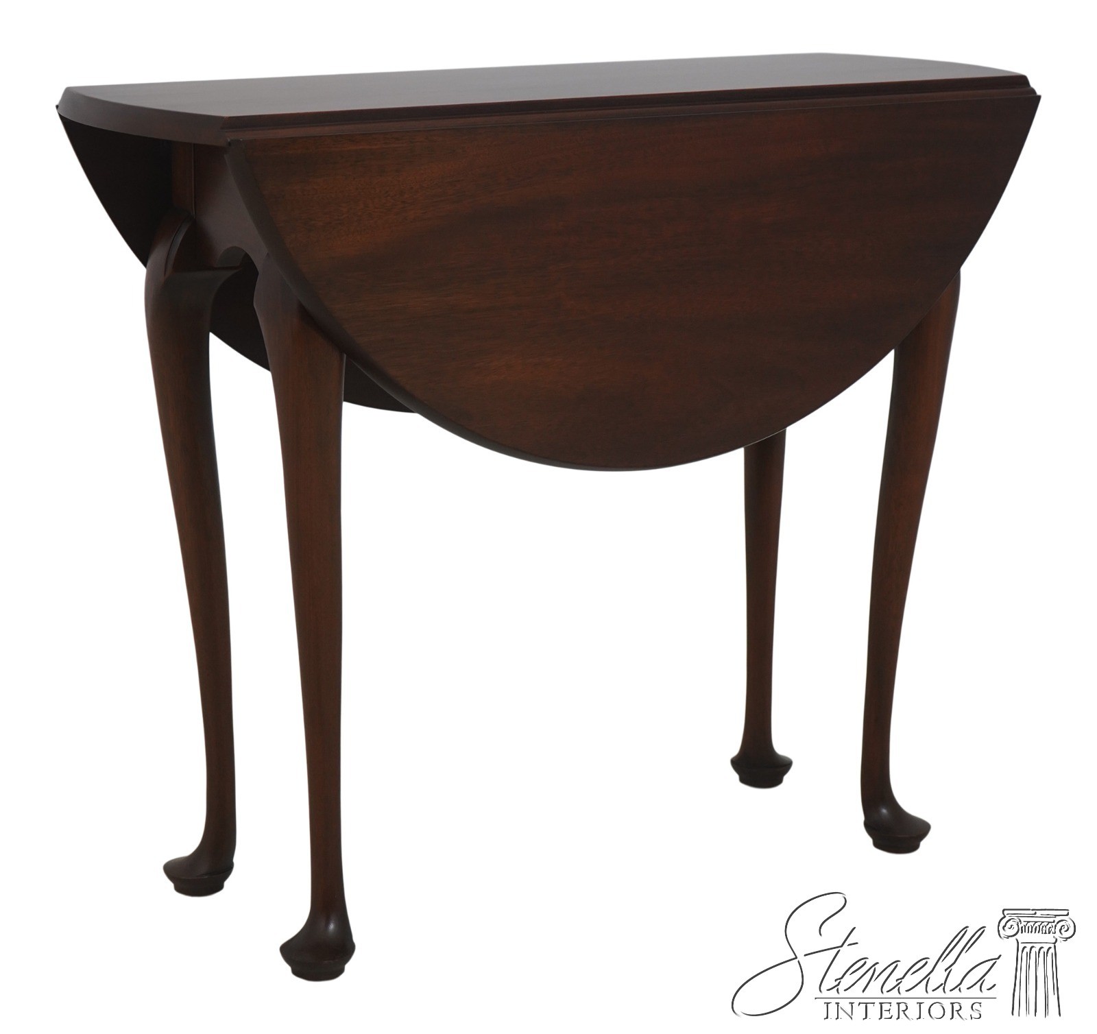 71412: HENKEL HARRIS SPNEA Mahogany Drop-Leaf Occasional Table