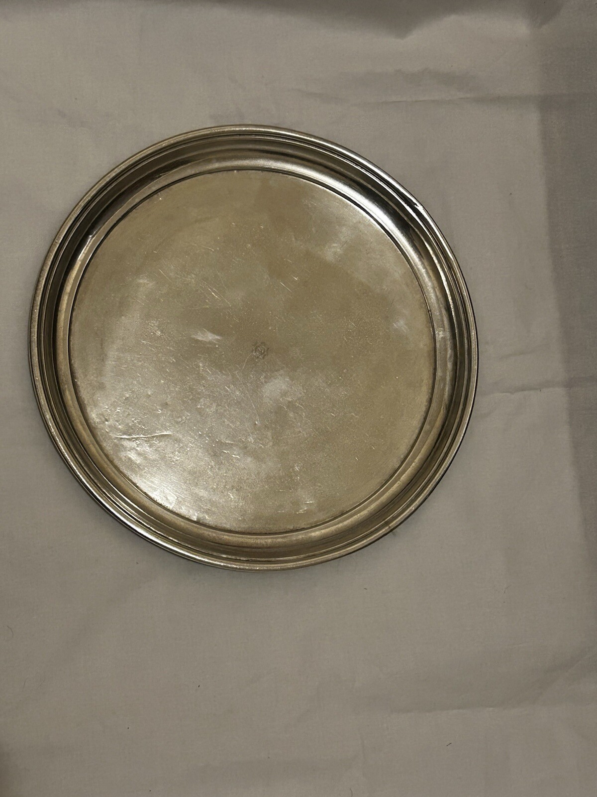 Kuwait Nickel Silver Plated Tray Marked ( Nakazato ) – 4