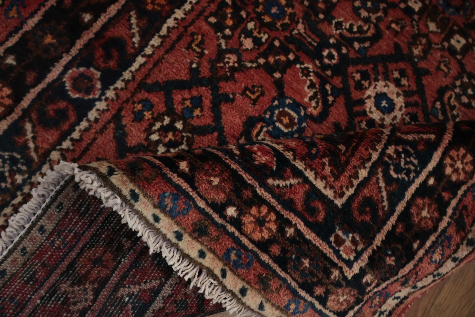 Elegant 10 ft Narrow Runner Rug 3×10 Rich Ornamental Design Handmade Wool Carpet