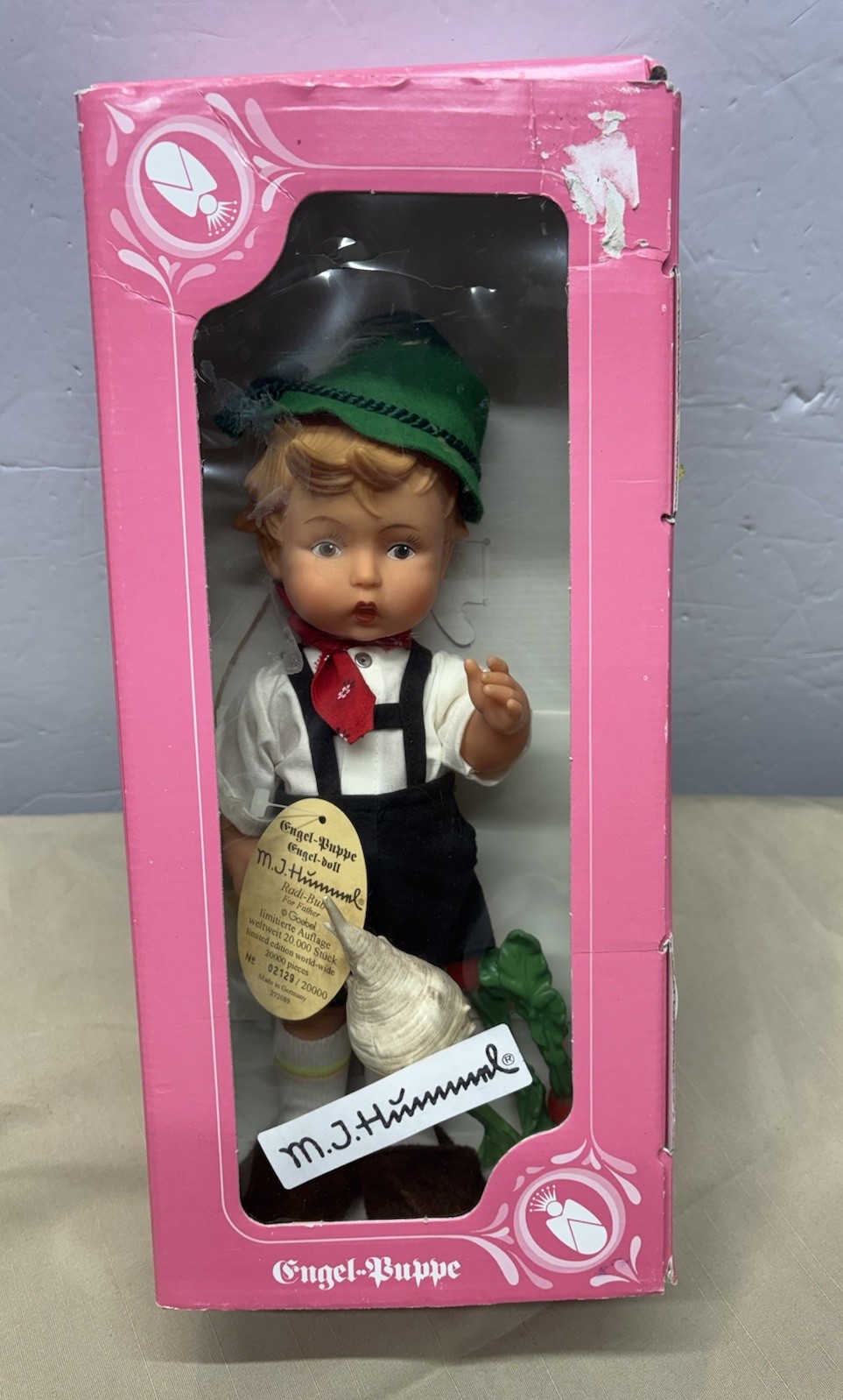 Vintage 1970s M.J. Hummel “Radi-Bub” Doll – Rare Limited Edition w/ Original Box