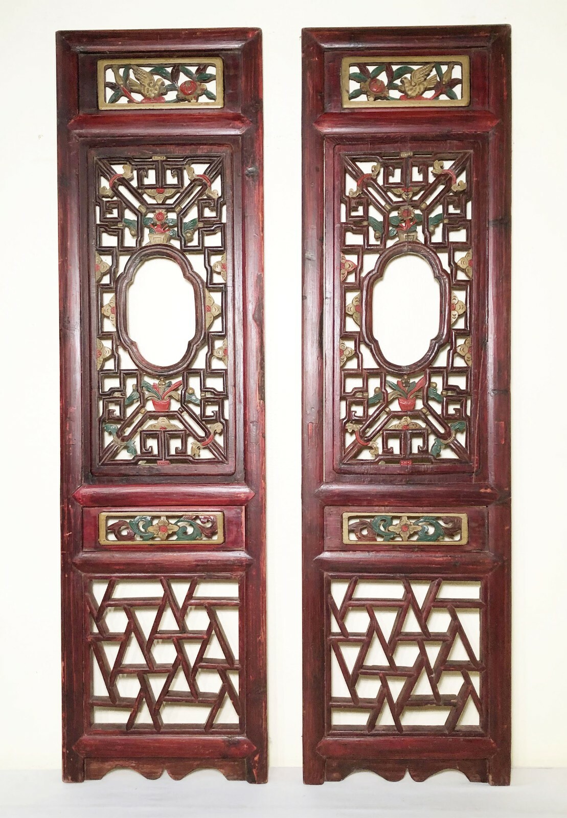 Antique Chinese Screen Panels (3344)(Pair), Cunninghamia Wood, Circa 1800-1849
