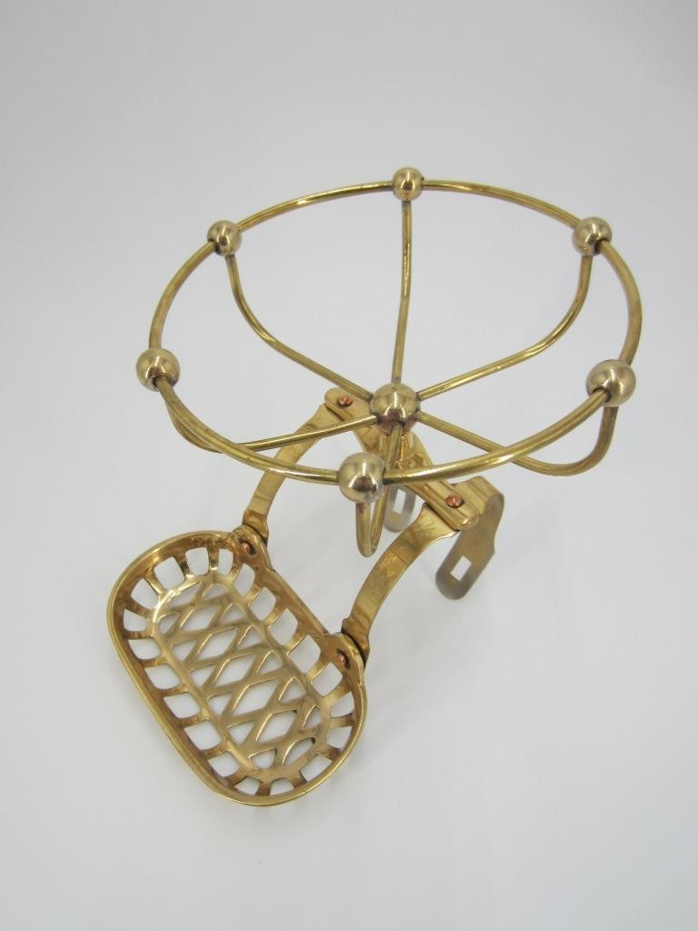 Bathtub Soap, Sponge Holder Vintage / Antique Brass – Claw Foot Tub, Wall Mount