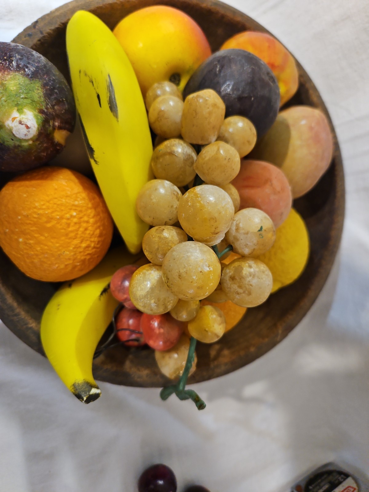 Vintage Italian Alabaster Stone Fruit Golden Grapes. Grapes ONLY