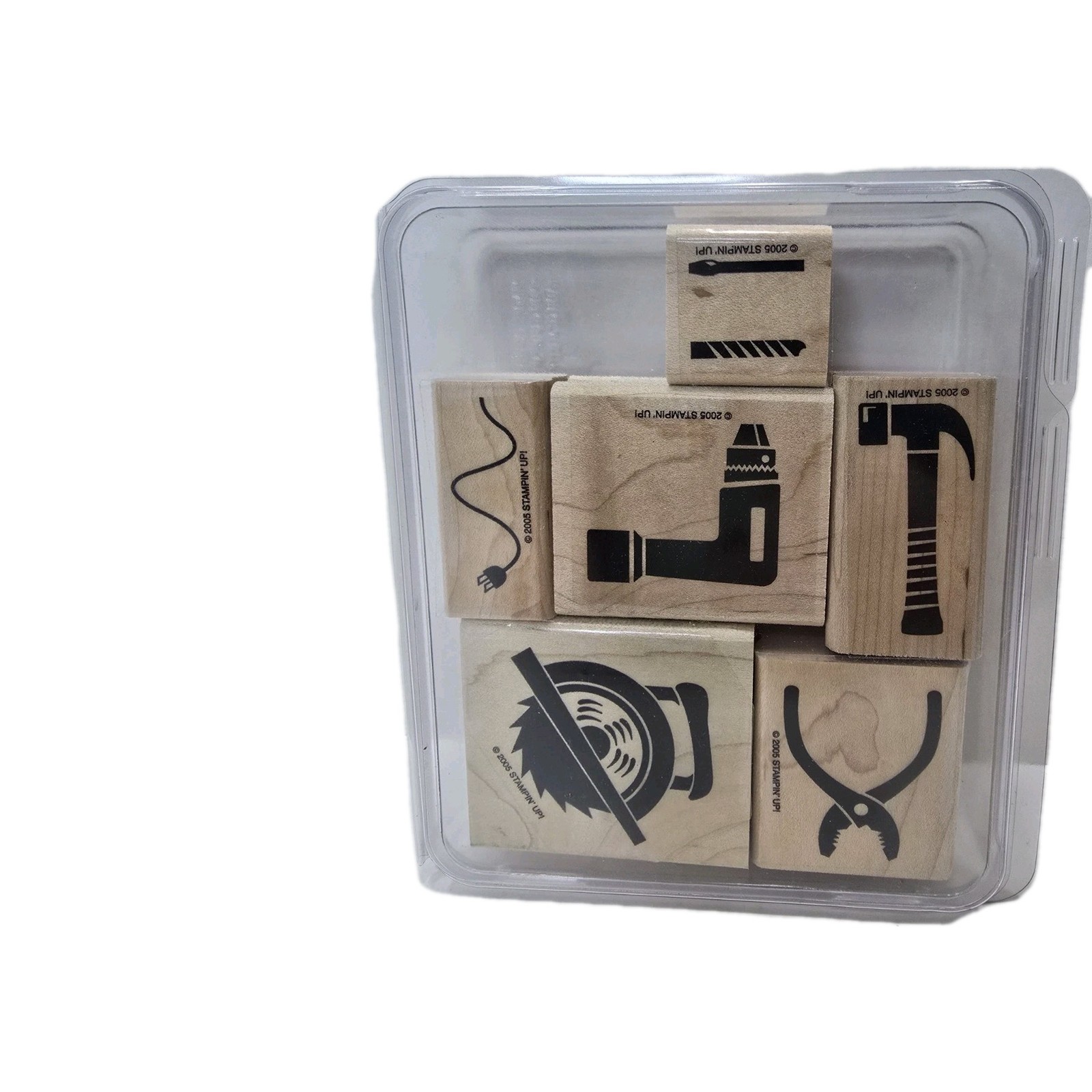 2005 Tools Stampin Up Set of 6 Rubber Stamps