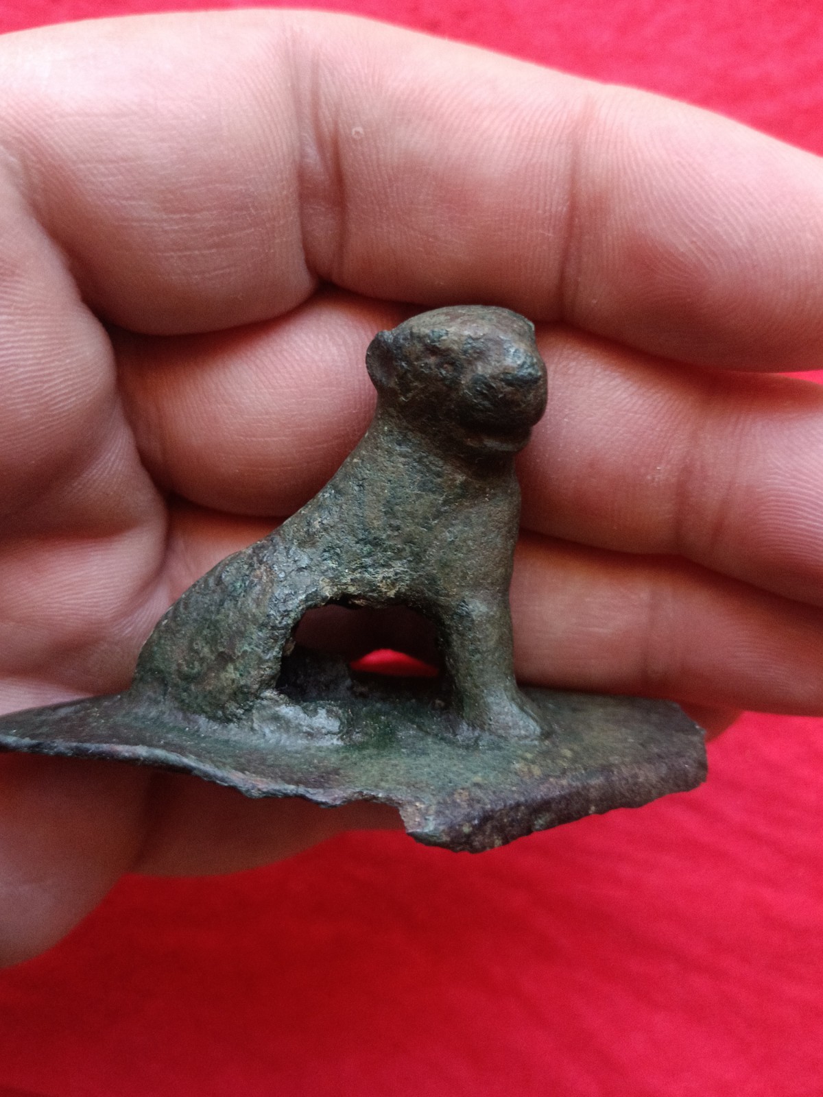 Authentic Ancient Roman Solid Bronze Lion Applique Mount – Massive Original…