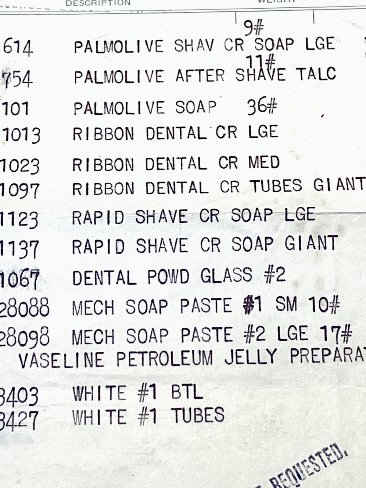 lot 1929 billheads depression era COLGATE PALMOLIVE PEET CO. “vaseline, dental”