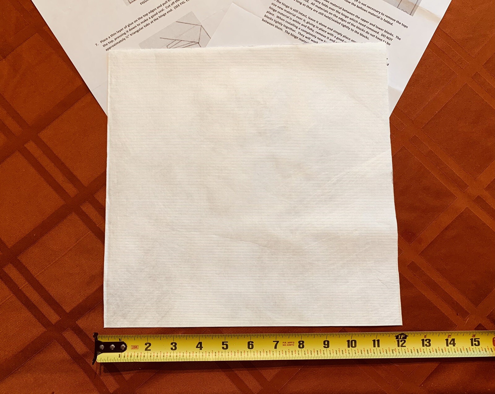 ORIGINAL Paper Cuckoo Bellows Material 12” x 12” With Instructions. Perfect.