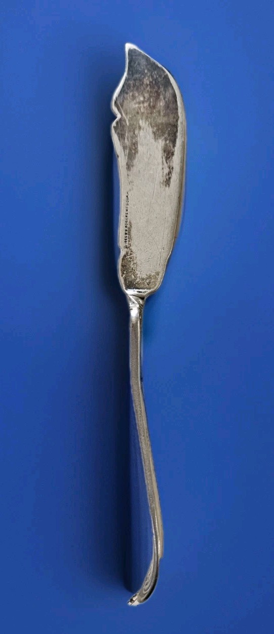 Antique 1865 WM Rogers MFG. CO & Son AA Silverplate Twisted Handle Butter Knife
