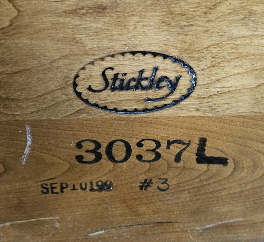 Stickley Solid Cherry King Size Sleigh Bed Frame made in the USA