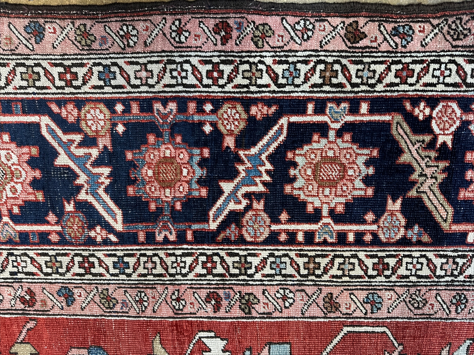 Auth: 19th Century Serapi Magnificent Mystical Art Investment Red 11×16