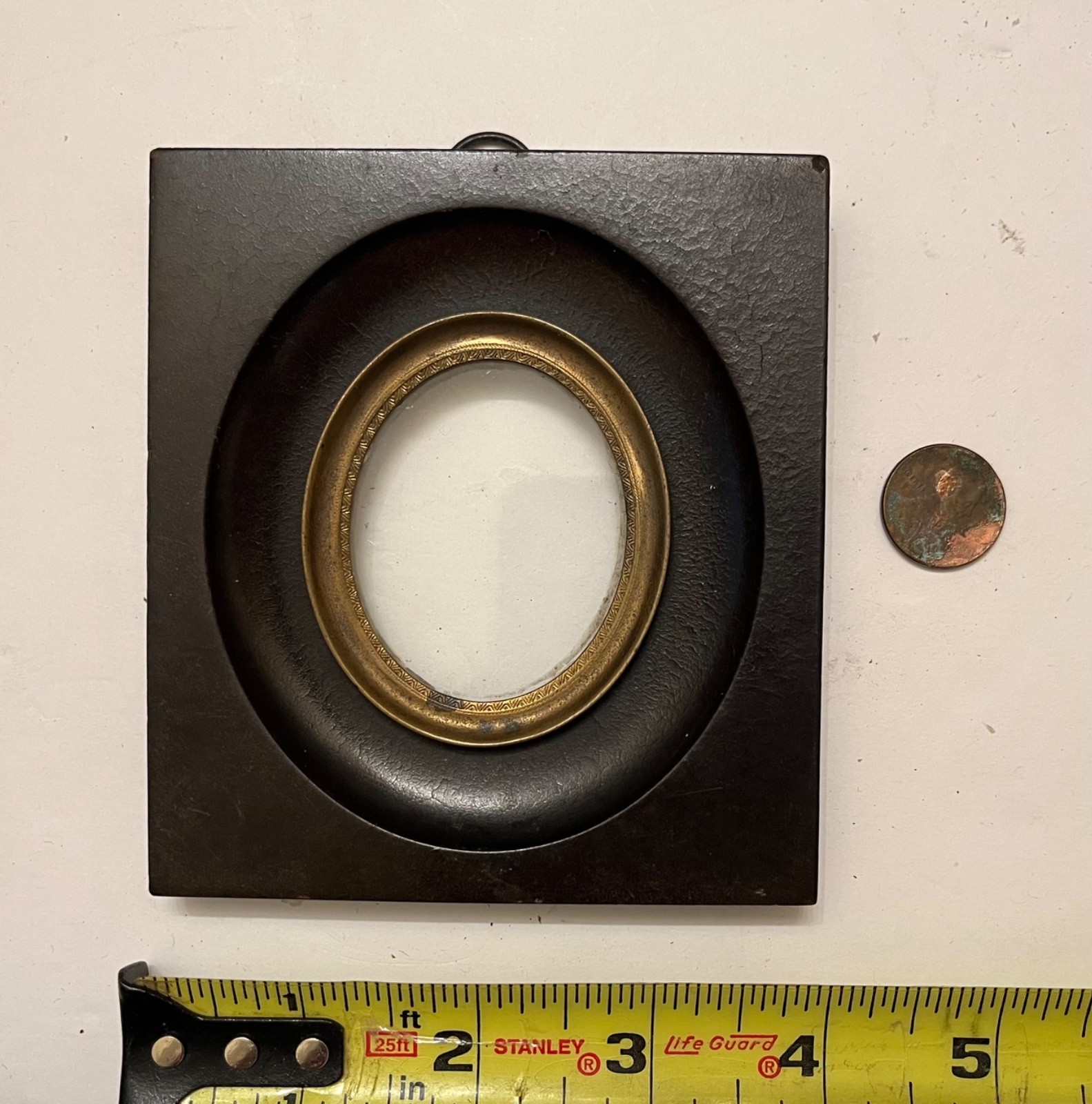 TINY Antique 1820-1830’s Silhouette Portrait Ebonized Frame