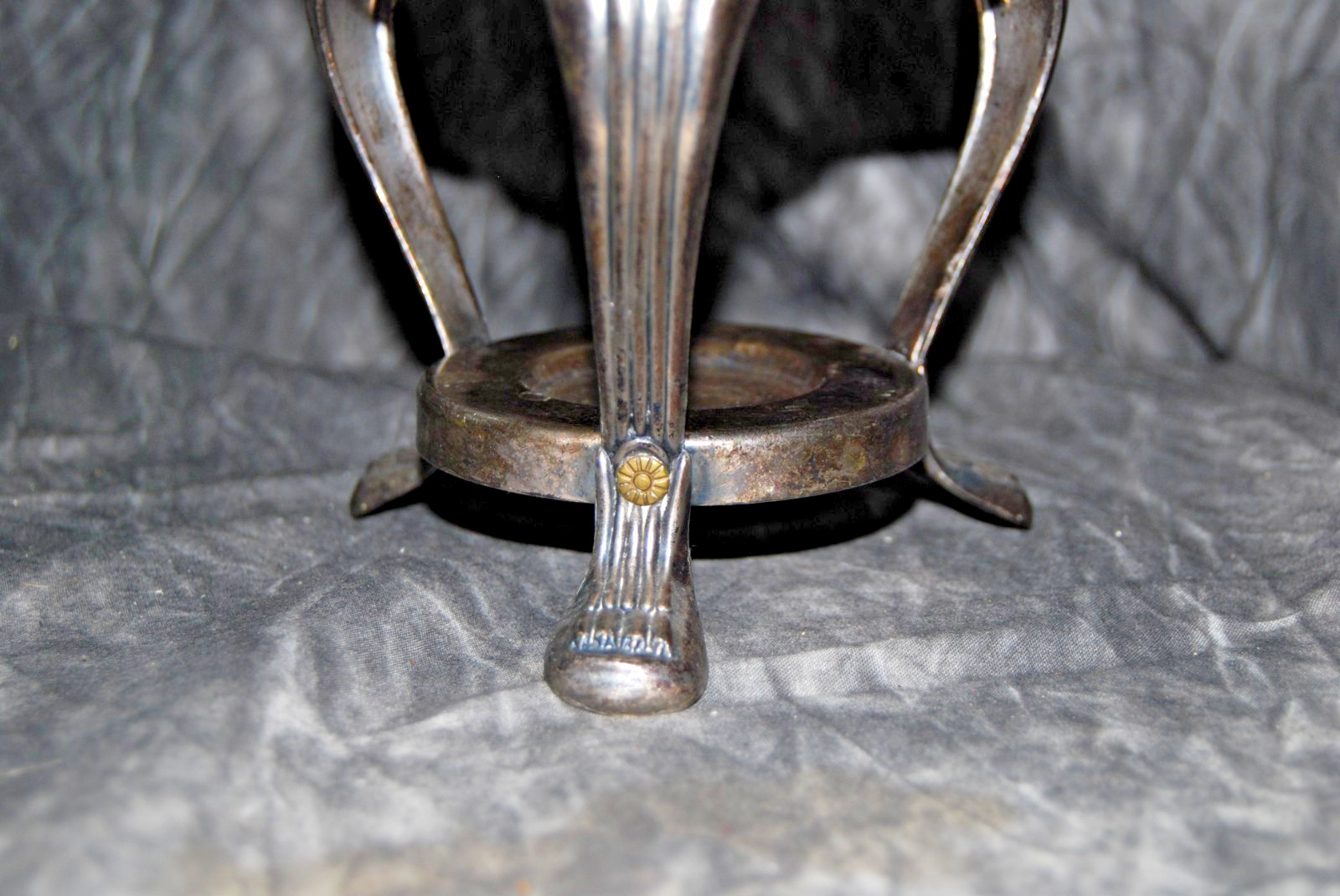 F.B. Rogers Silver Co. 1085 Silverplate Footed Sugar Bowl Vintage 1883 Mark