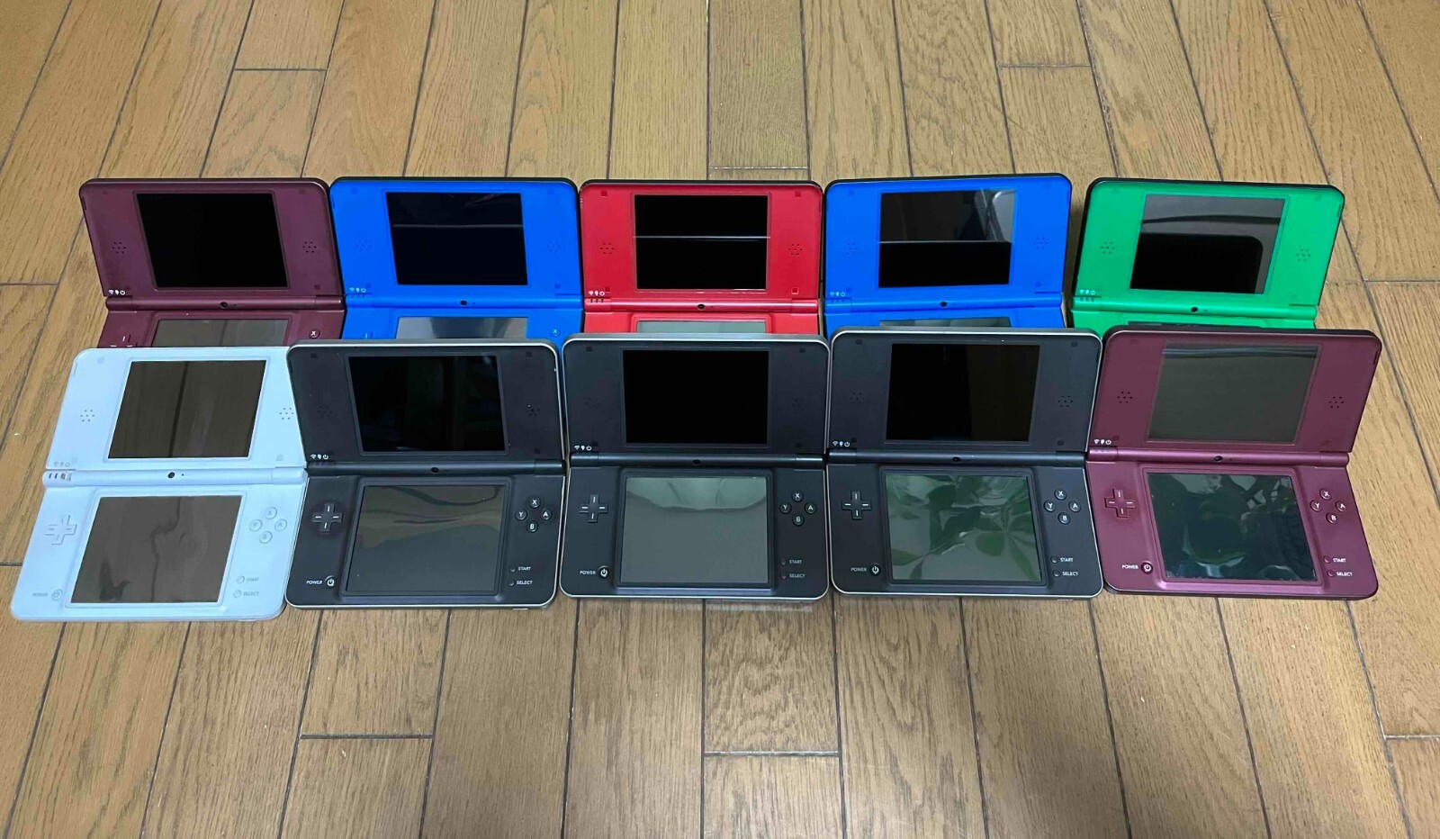 Lot of 10 Nintendo DSi LL FOR PARTS REPAIR random color DSiLL x10 Console