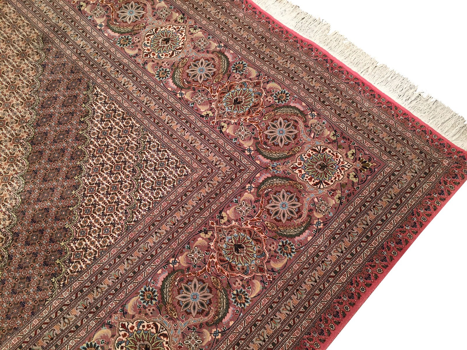 12×17 Exceptionally Fine Traditional Rug Wool & Silk Carpet 351cm x 505cm
