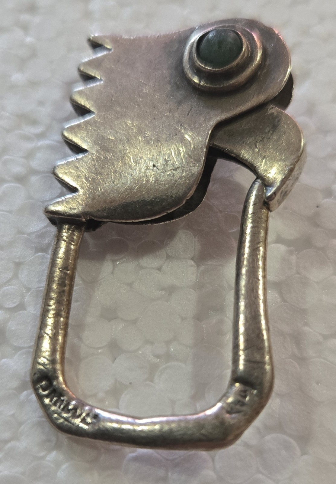 Vintage Sterling Silver Key Ring Eagle Head. Sign And Numbered 174….(#VS174)