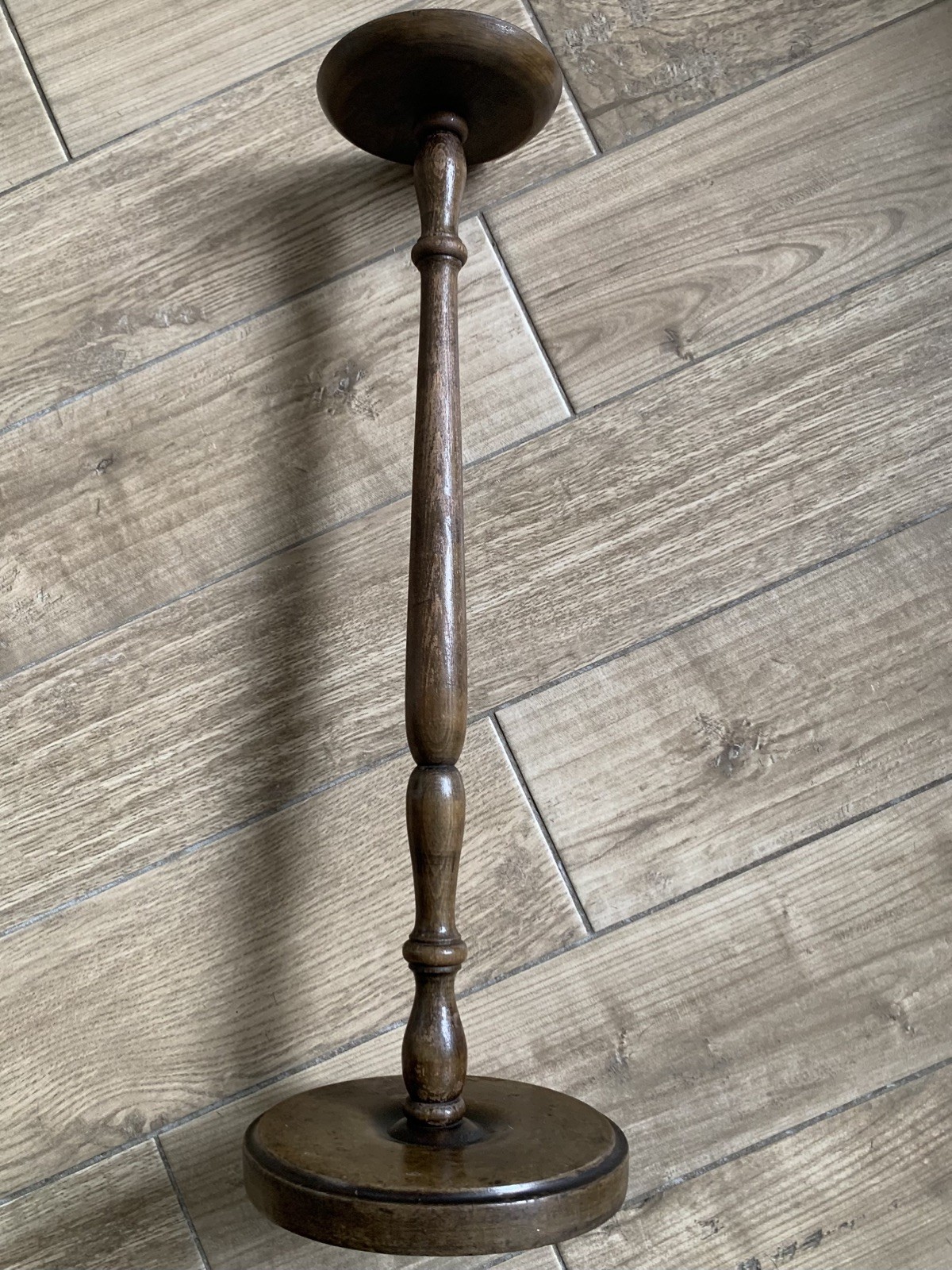 Antique Candle Stand, Plant Holder ,smokers Table in Oak.