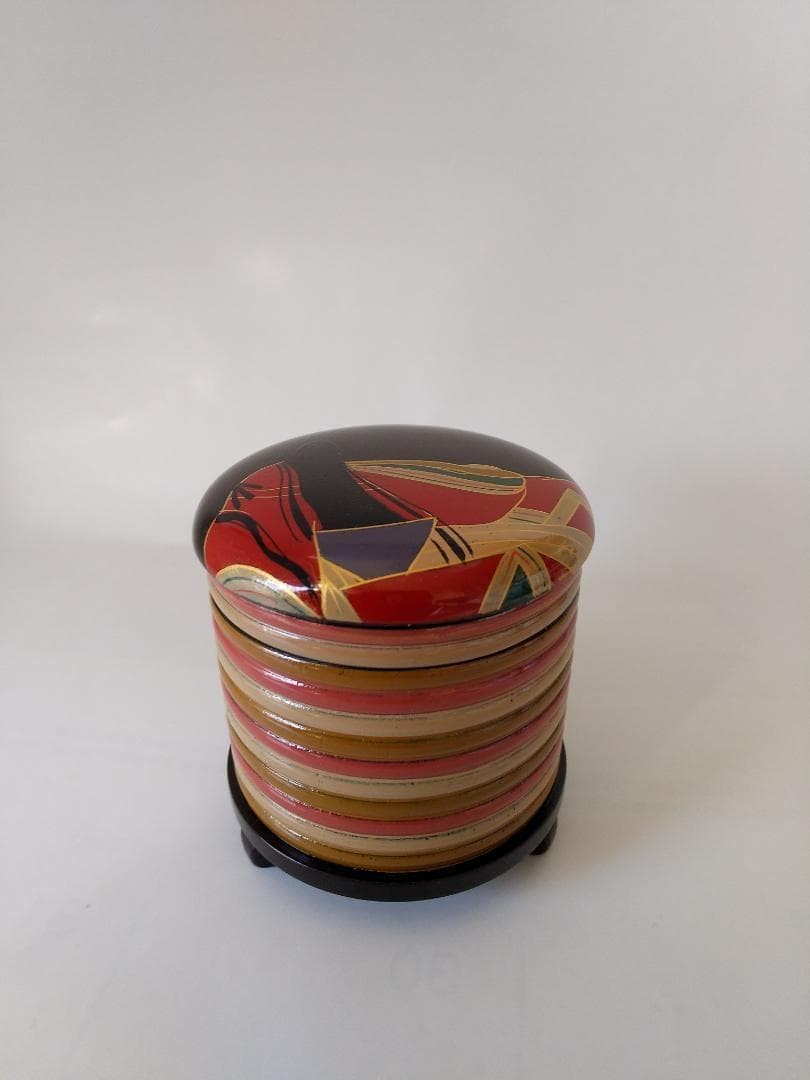 Nakamura Muneyoshi Kasen Shellshaped Tea Set w/Box & Cloth Tea Utensils UNUSED