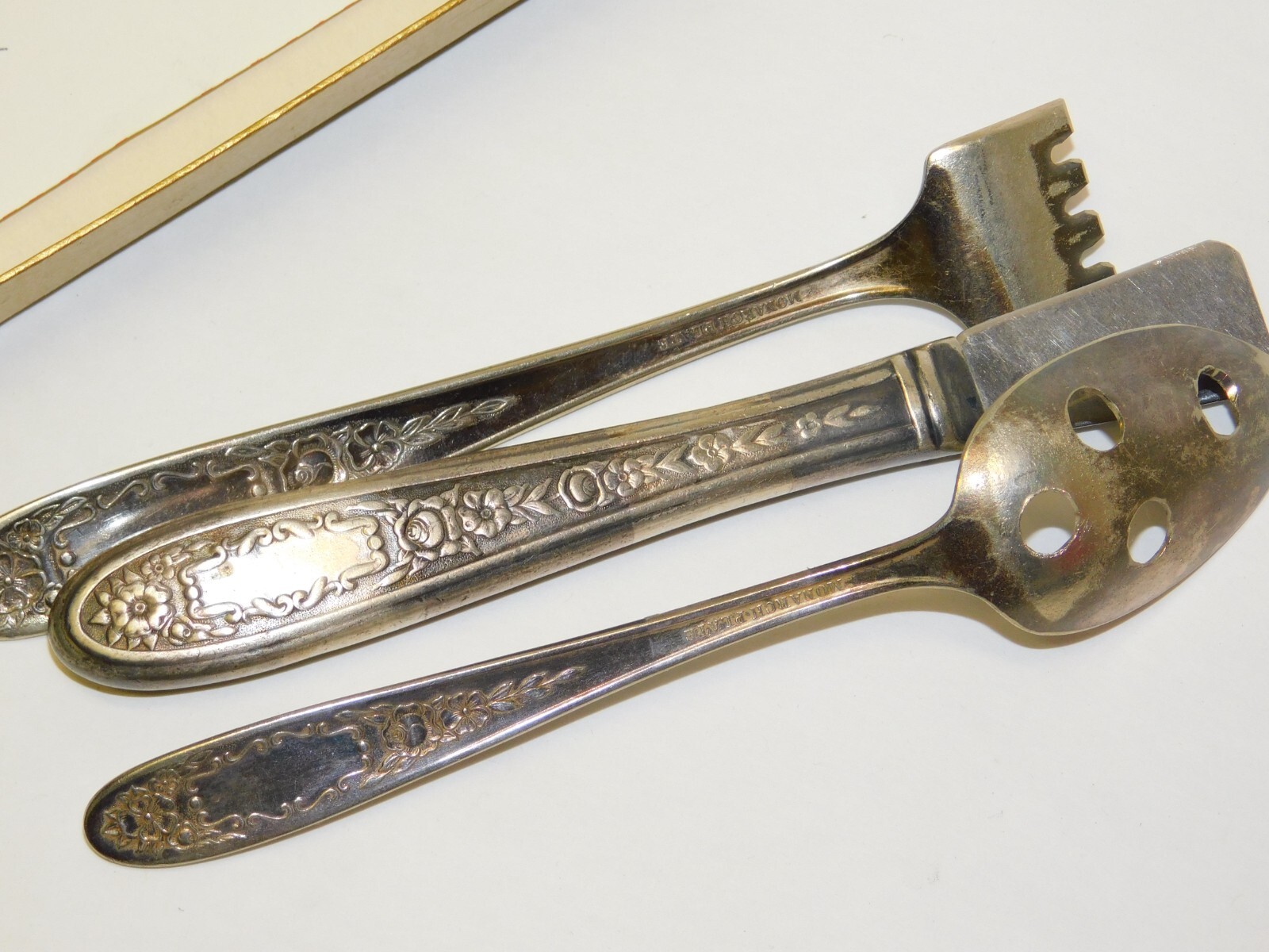 Monarch 1936 Silver Plate Flatware MILDRED National Silver HUMOR DIET JOKE SET