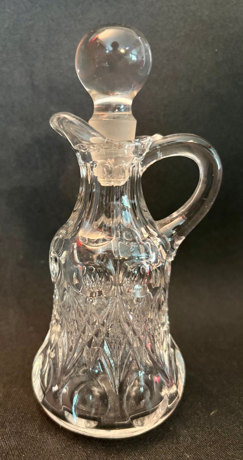 EAPG Antique Pattern FOSTORIA #1093 GLASS CRUET 1902