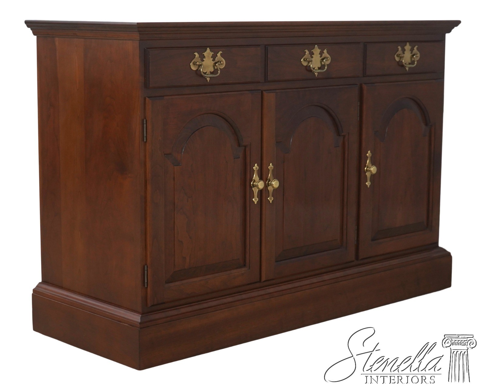 L72950: STICKLEY Solid Cherry Raised Panel Server Cabinet