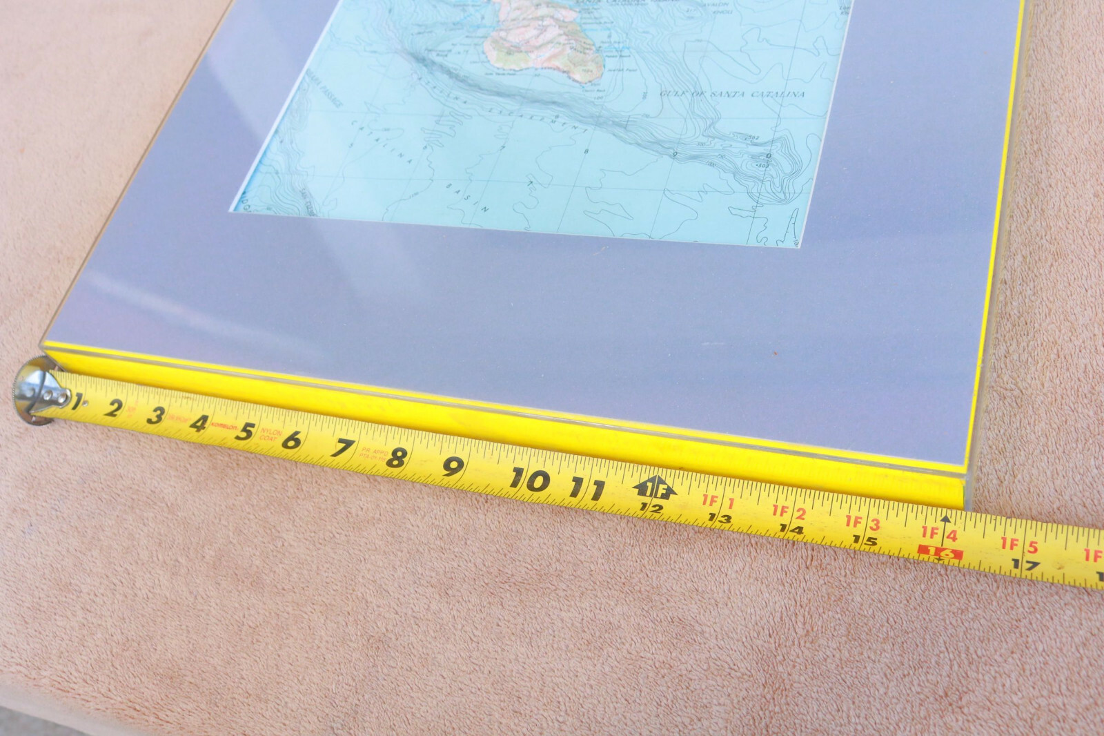 3D Relief Map California Redondo Long Beach McDonnell Douglas Site Catalina OS