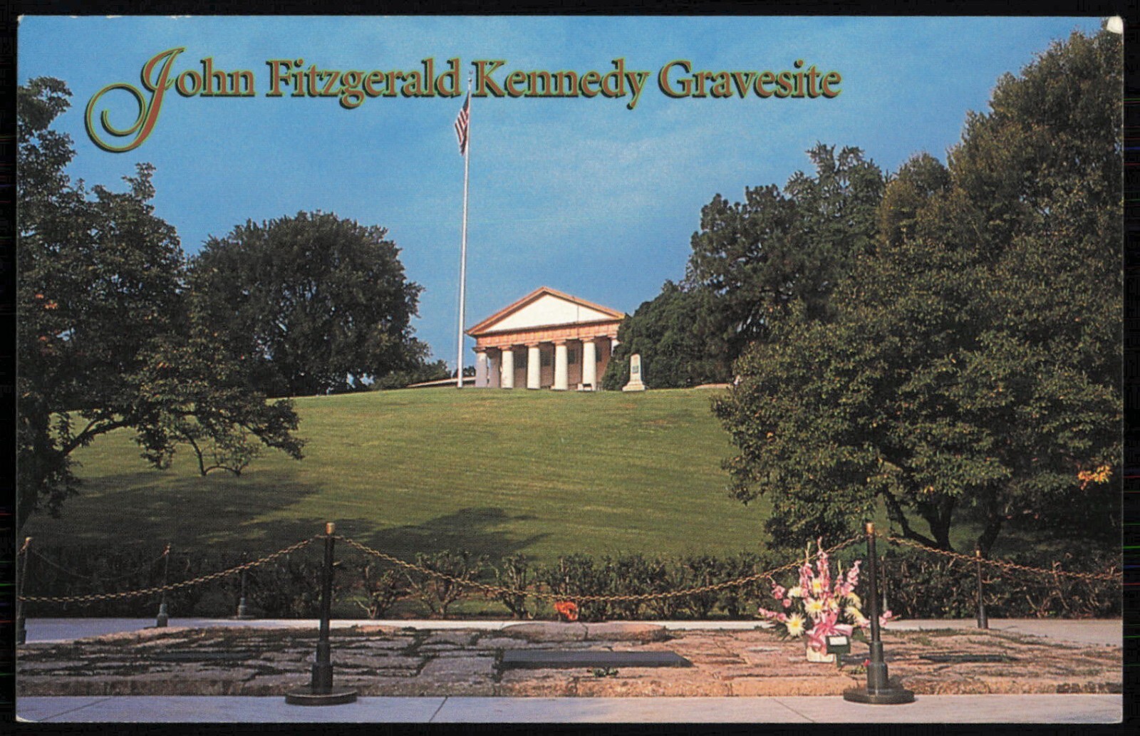 John Fitzgerald Kennedy Gravesite Arlington Virginia Postcard
