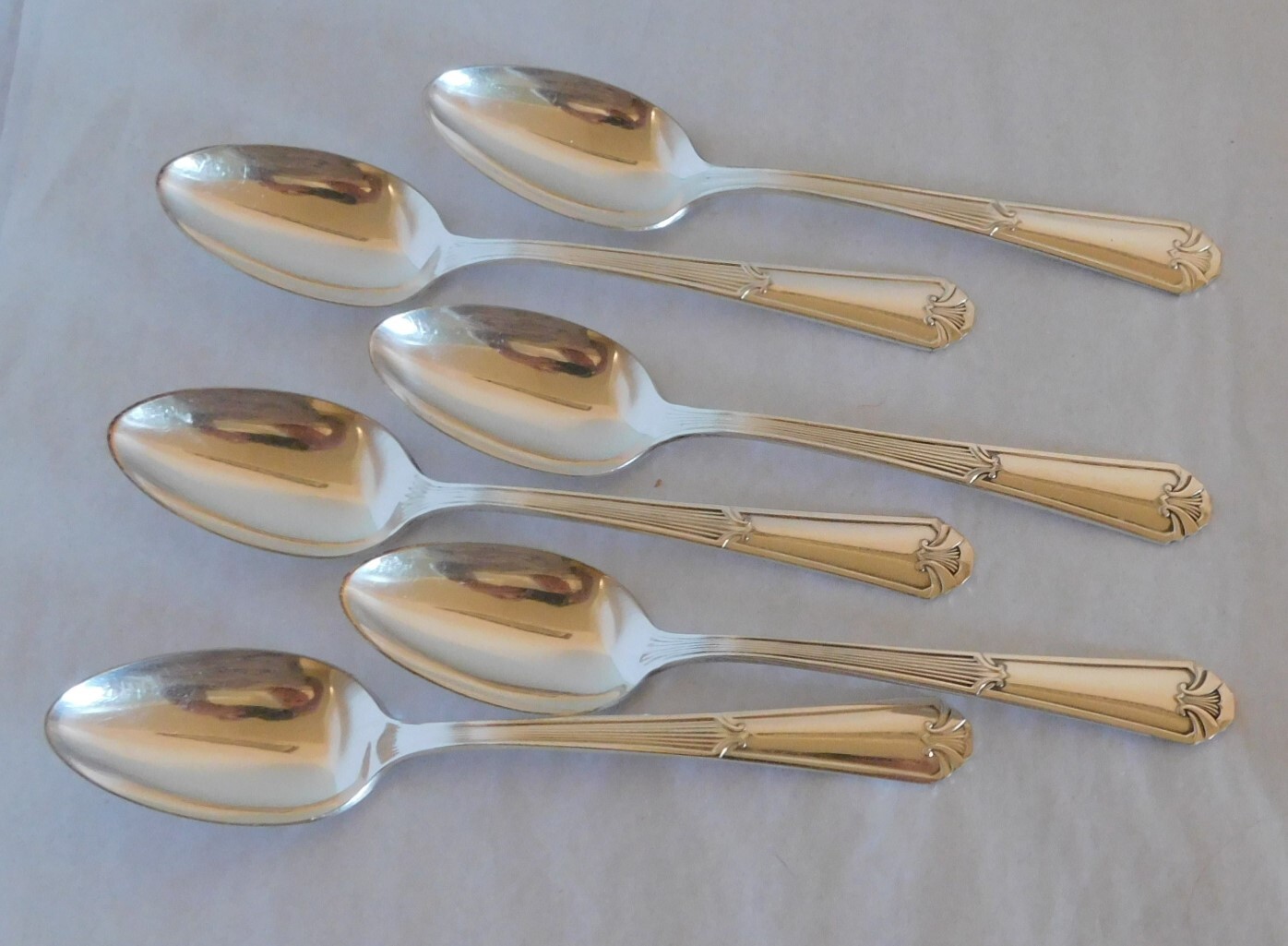 6 Teaspoons 6″ – FIDELIS – WM ROGERS MFG CO. I.S. – Silver Plate (#S21G)