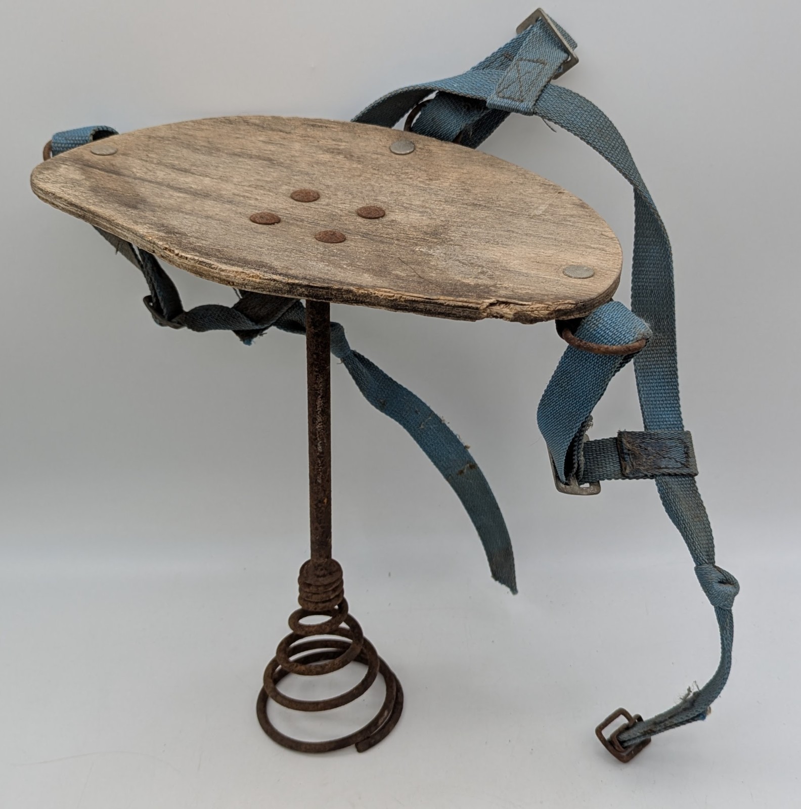 Vtg Wearable Farm Milking Stool Primitive Spring Frisian?