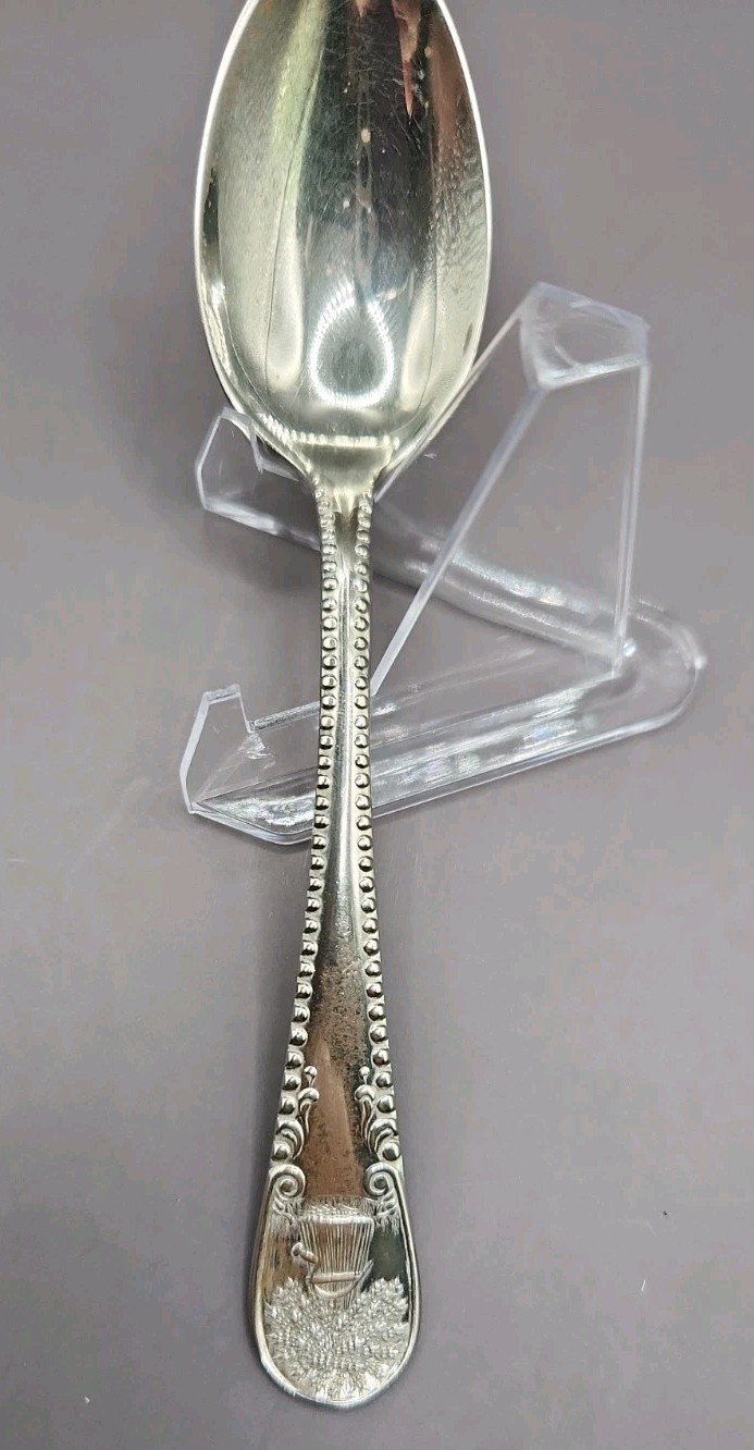 Antique South American Silver Solid Company Teaspoon 5 1/8″