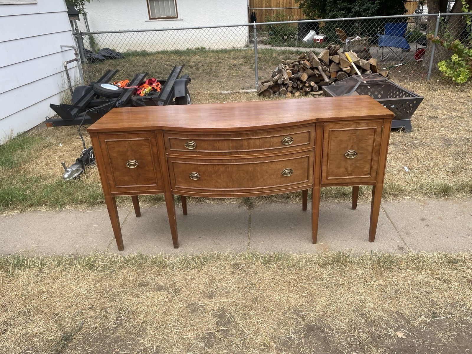 L 66” W 21.5” H 33” Dresser/side Table In Good Condition Pickup Only