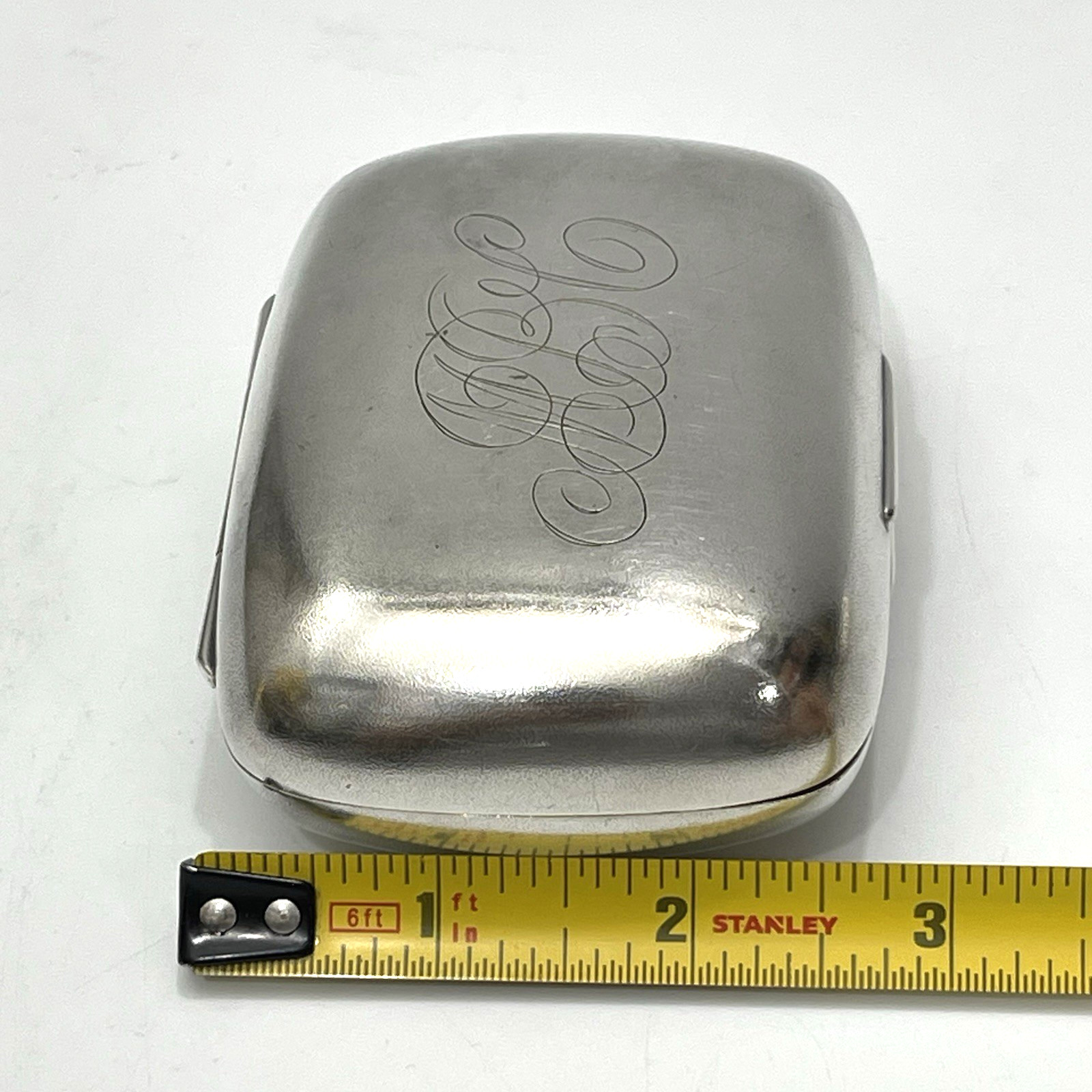 Antique Gorham Silverplate Monogram Travel Soap Box Possibly Late 19th Century