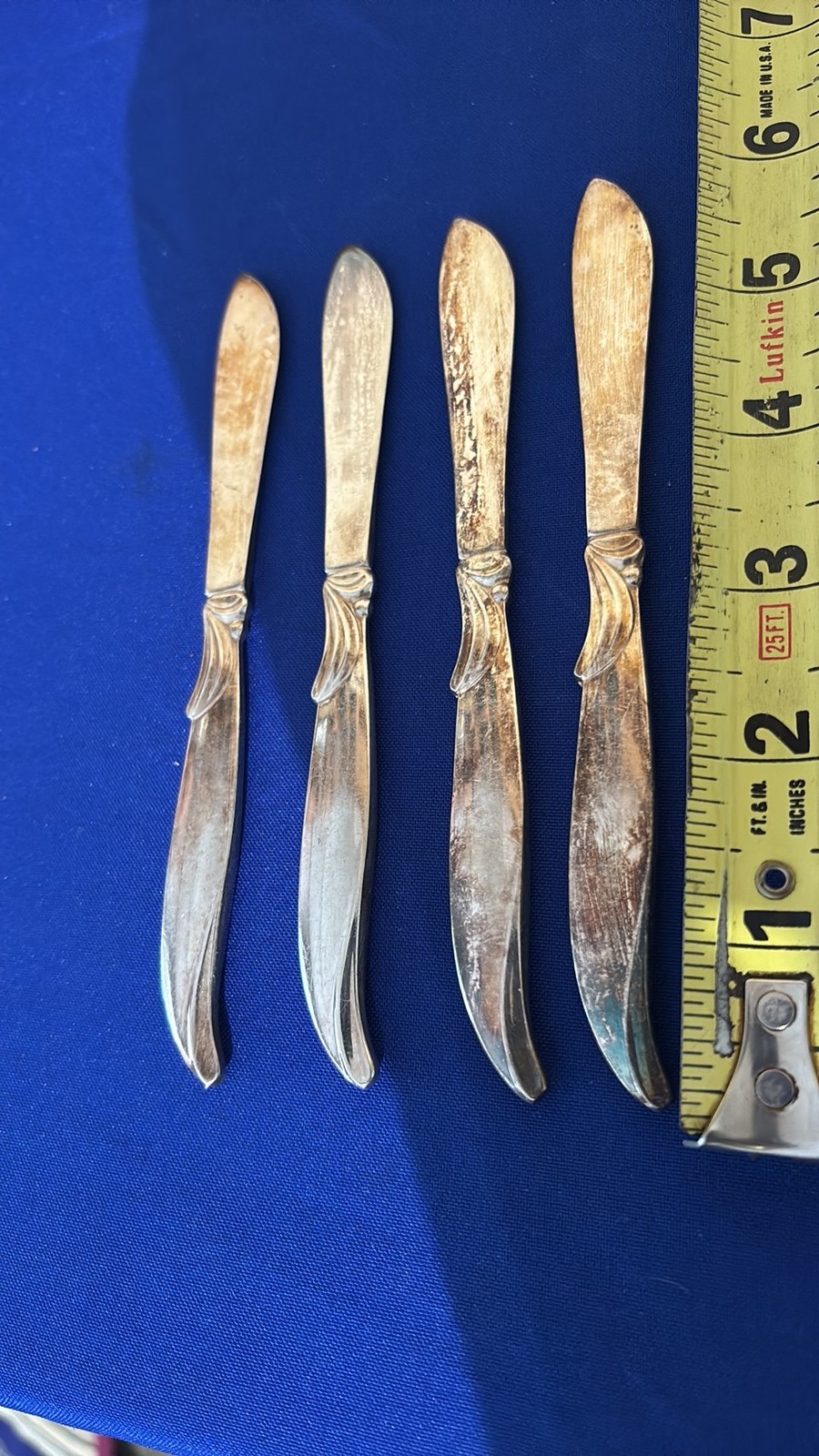 Vintage Silverplate Butter Knife and Spreader (6 Pieces)
