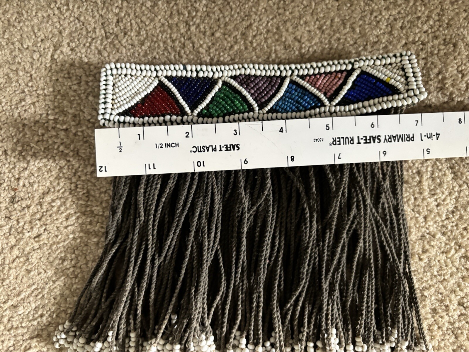 Ndebele Girls Lighabi Skirt / Apron, South Africa, Beaded, FREE SHIPPING