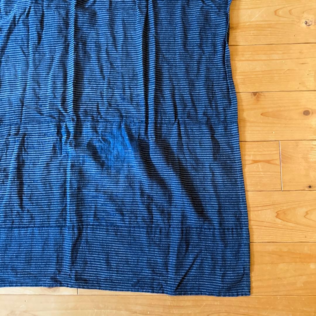 Vintage Japanese Boro Sashiko Patchwork Indigo Cotton Textile 53×31 in