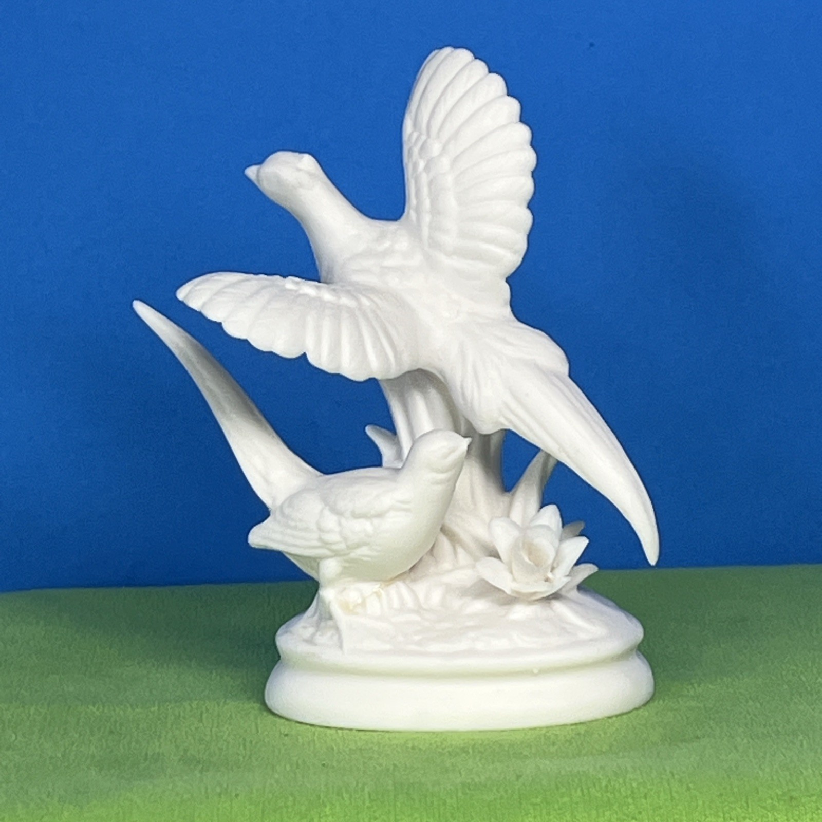 Pheasant Figurine White Bisque Porcelain Verithin by Lenwile Ardalt Japan