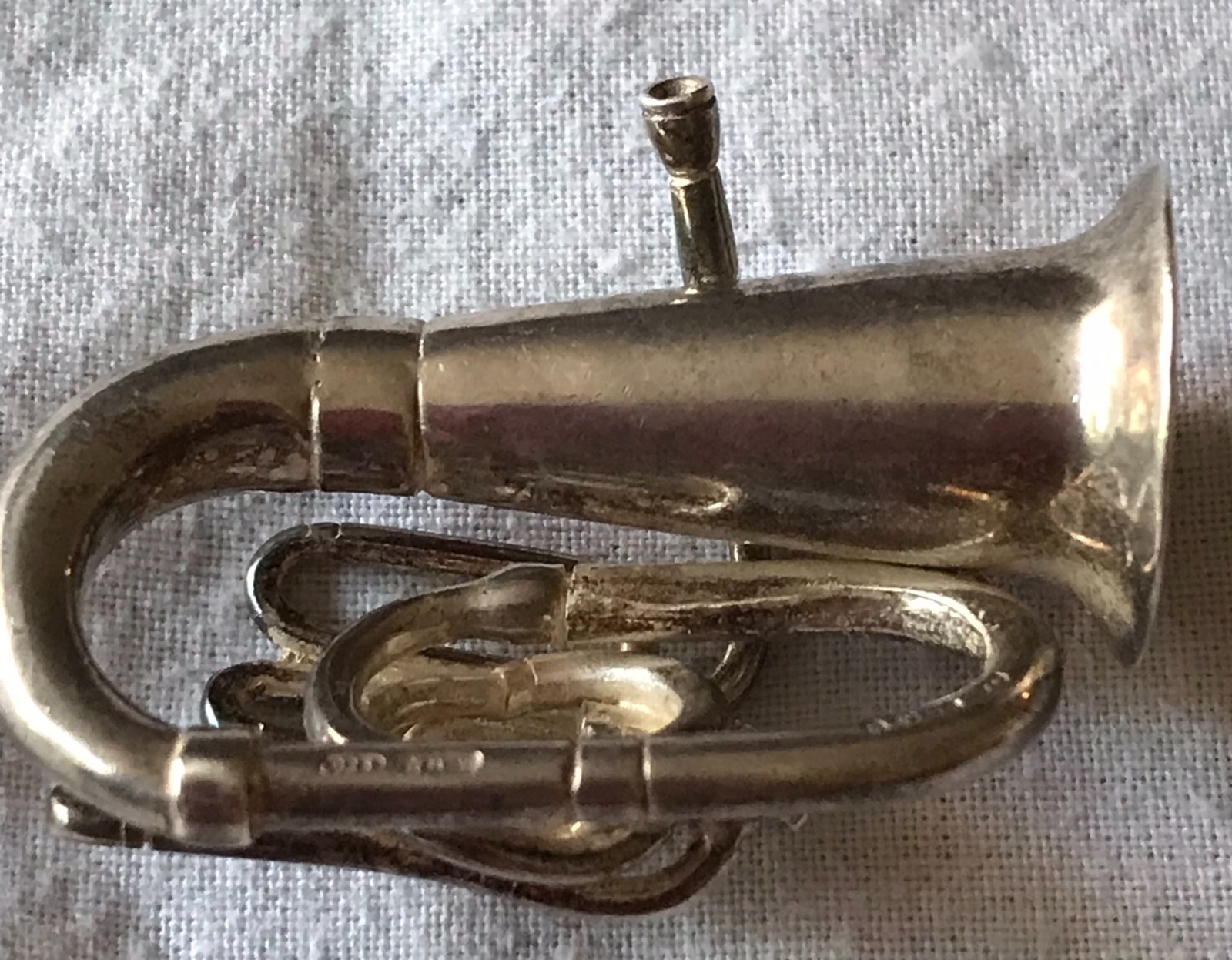 Late 1940s Italian Sterling Silver Tuba – Menegatti Fratelli spa, Vicenza 28.65g