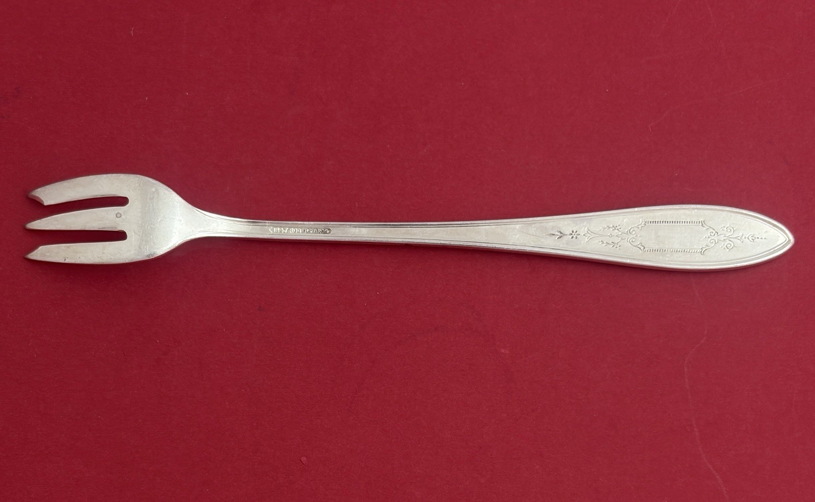 1847 Rogers Bros ARGOSY International Silverplate Oyster/Pickle Fork – Set of 6